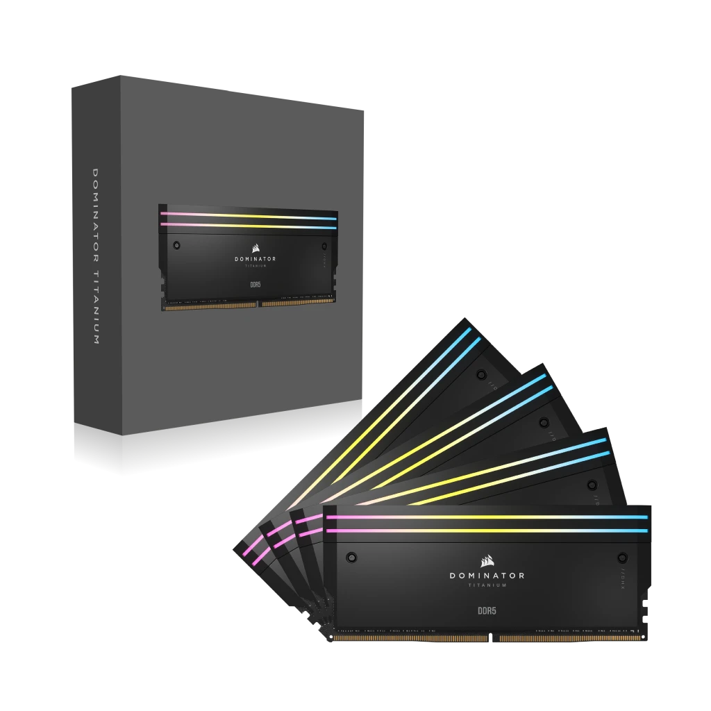 DOMINATOR TITANIUM RGB DDR5 Memory | CORSAIR